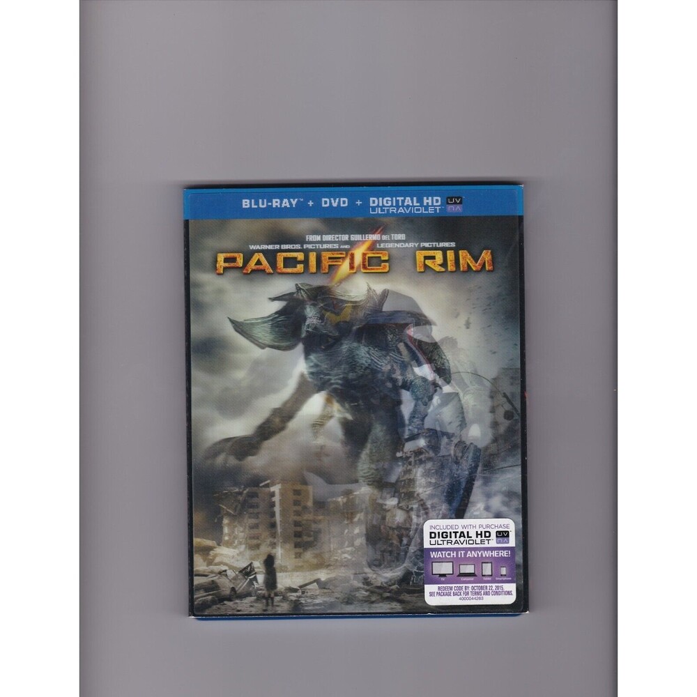 Pacific Rim (Blu-Ray + DVD) Lenticular Slipcover Excellent Condition